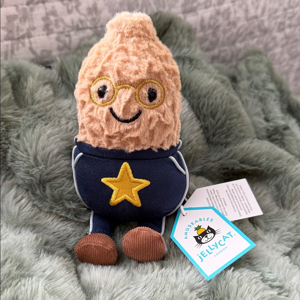 Jellycat Amuseables Peanut Star Student *authentic*